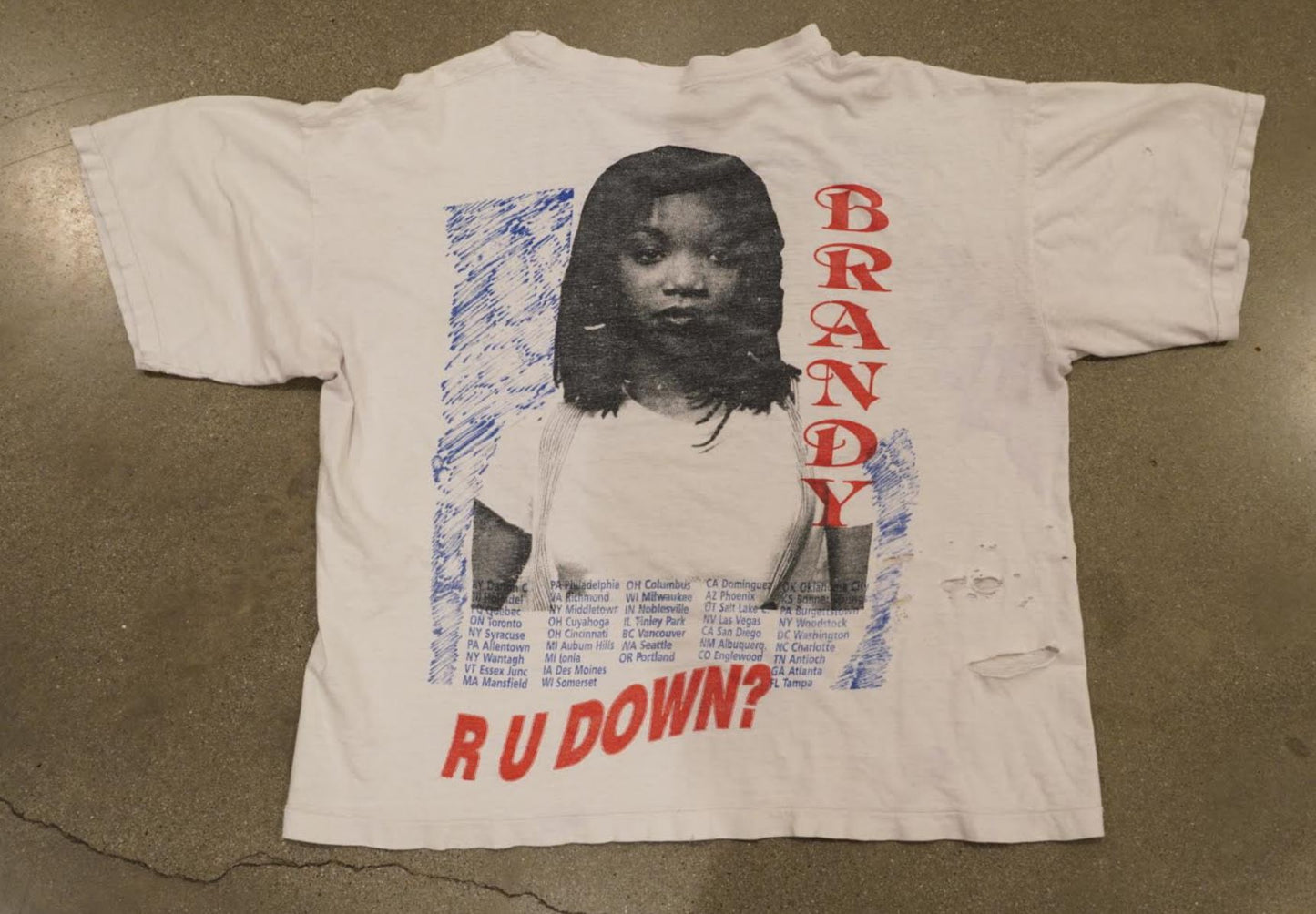 Boyz II Men x Brandy Tee L Vintage