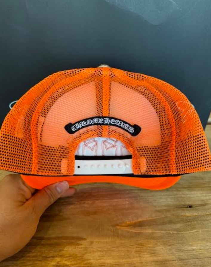 Chrome Heats Trucker Hat Neon Orange