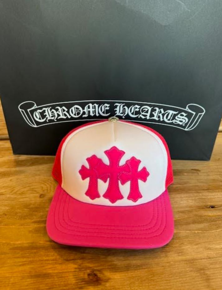 Chrome Hearts Neon Pink Trucker Hat