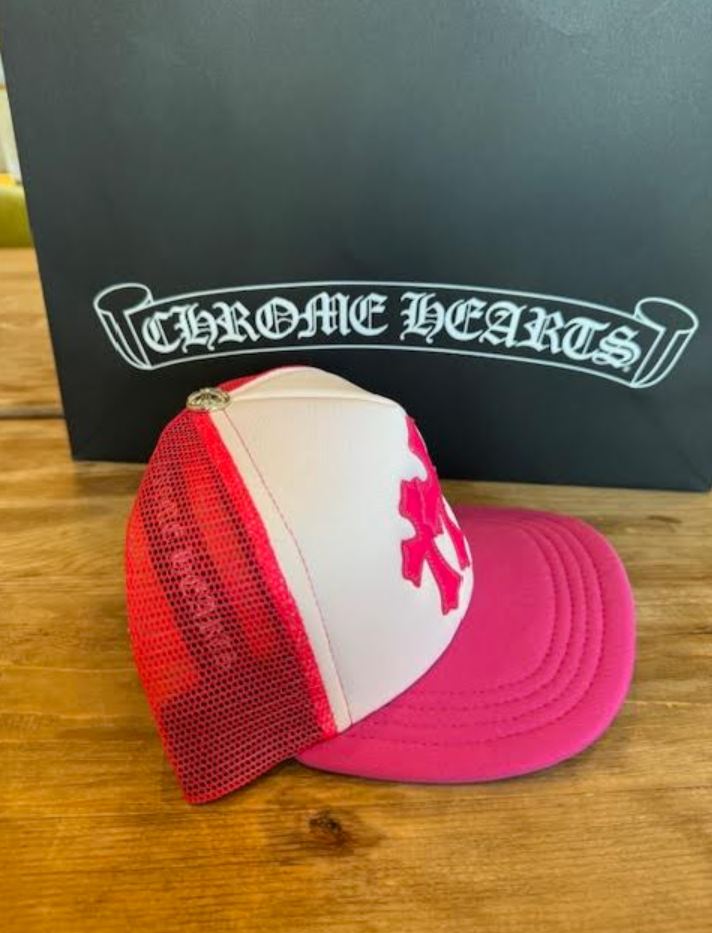 Chrome Hearts Neon Pink Trucker Hat