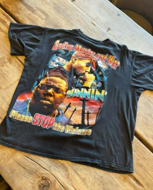 Vintage Biggie & Pac T Shirt XL